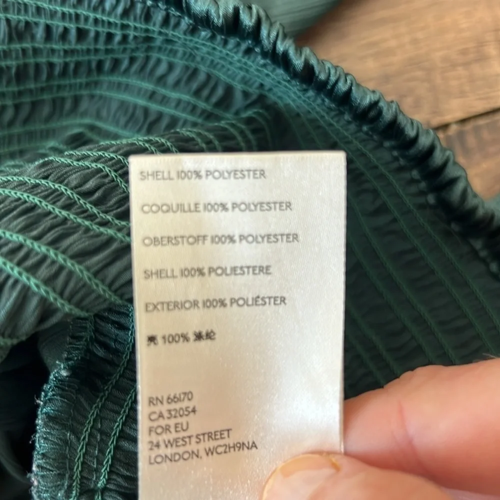 Free People Santiago Green Blouse